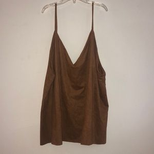Suede Tank Top